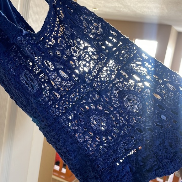 Nightcap Blue Crochet Bodysuit - Picture 4 of 4